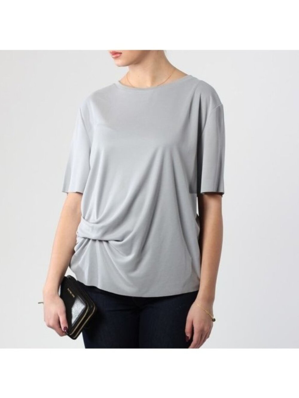 Mindado Draped Gathered Top Tee By Malene Birger